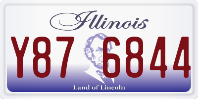IL license plate Y876844