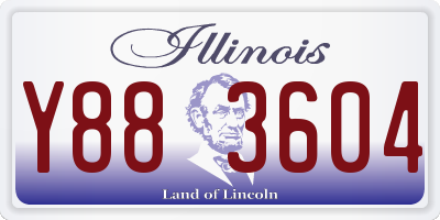 IL license plate Y883604