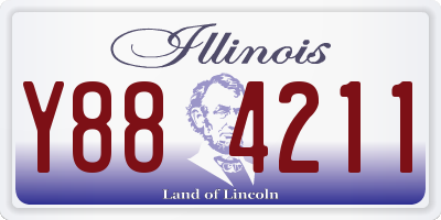 IL license plate Y884211