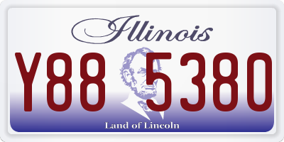 IL license plate Y885380
