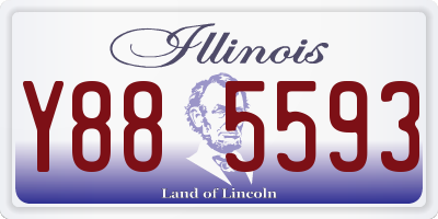 IL license plate Y885593