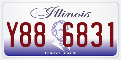 IL license plate Y886831