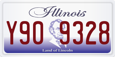 IL license plate Y909328
