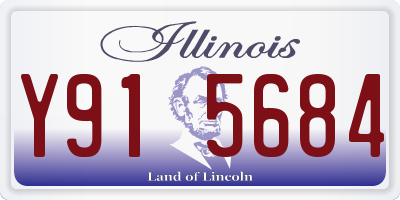 IL license plate Y915684