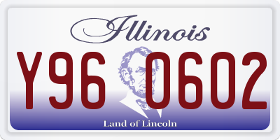 IL license plate Y960602