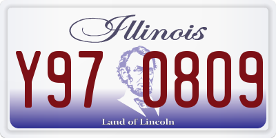 IL license plate Y970809