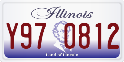 IL license plate Y970812