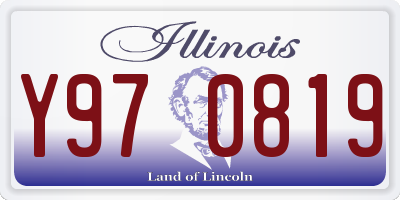 IL license plate Y970819