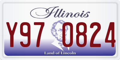 IL license plate Y970824