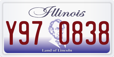 IL license plate Y970838