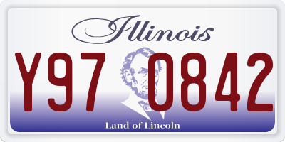 IL license plate Y970842