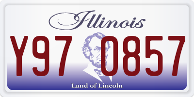 IL license plate Y970857