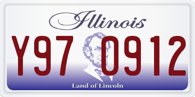 IL license plate Y970912