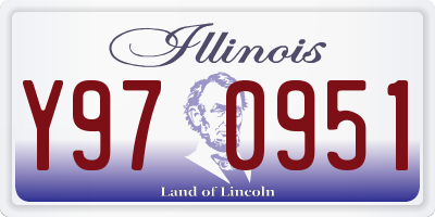 IL license plate Y970951