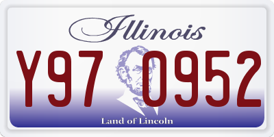 IL license plate Y970952