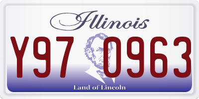 IL license plate Y970963