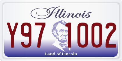 IL license plate Y971002