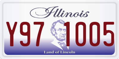 IL license plate Y971005