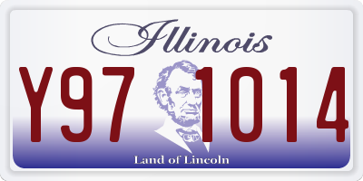 IL license plate Y971014