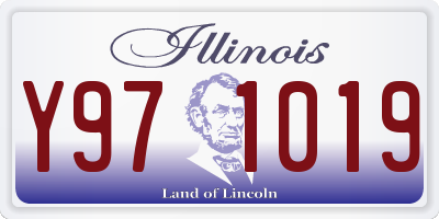 IL license plate Y971019