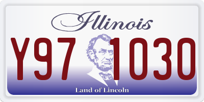 IL license plate Y971030