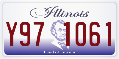 IL license plate Y971061