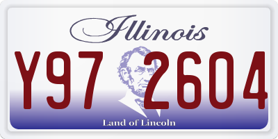 IL license plate Y972604