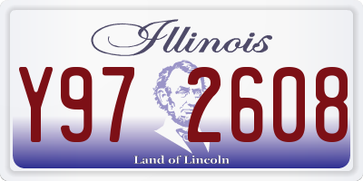 IL license plate Y972608