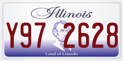 IL license plate Y972628