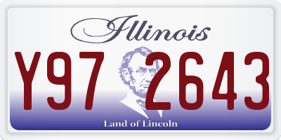IL license plate Y972643