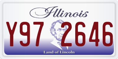 IL license plate Y972646