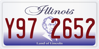 IL license plate Y972652