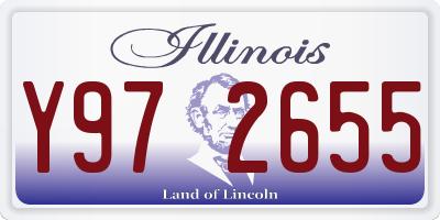 IL license plate Y972655