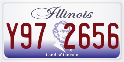 IL license plate Y972656