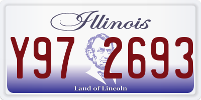 IL license plate Y972693