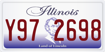 IL license plate Y972698