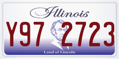 IL license plate Y972723