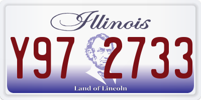 IL license plate Y972733