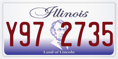 IL license plate Y972735