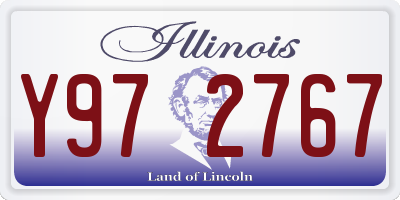 IL license plate Y972767