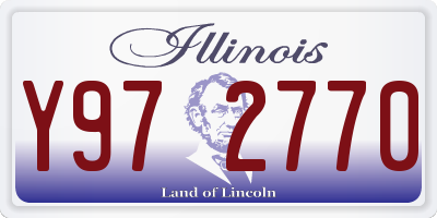 IL license plate Y972770
