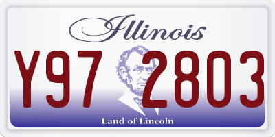 IL license plate Y972803
