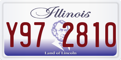 IL license plate Y972810