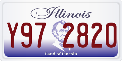 IL license plate Y972820