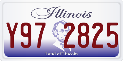 IL license plate Y972825