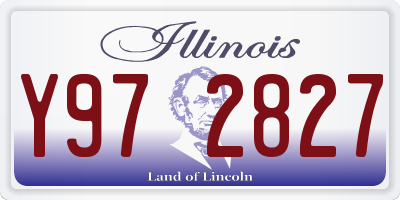 IL license plate Y972827