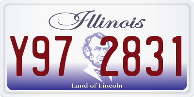IL license plate Y972831