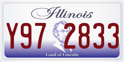 IL license plate Y972833