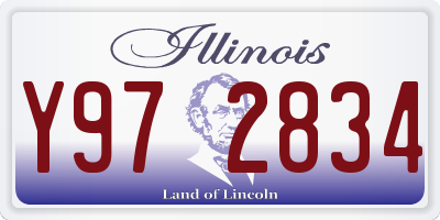 IL license plate Y972834