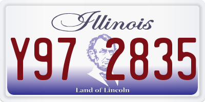 IL license plate Y972835